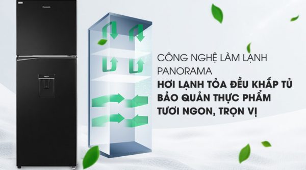 Công nghệ Panorama - Tủ lạnh Panasonic Inverter 366 lít NR-BL381WKVN