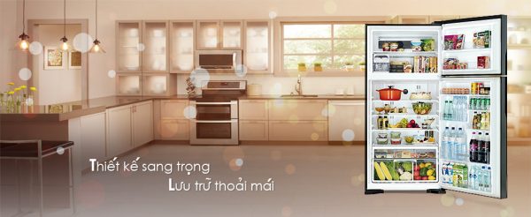 tủ lạnh hitachi R-VG660PGV3(GGR) thiết kế sang trọng