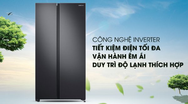 Công Nghệ Digital Inverter tiết kiệm điện năng hiệu quả - Tủ lạnh Samsung Inverter 647 lít RS62R5001B4/SV Mẫu 2019