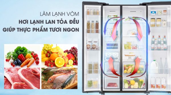 Làm lạnh nhanh chóng, nhiệt độ đồng đều với công nghệ làm lạnh vòm - Tủ lạnh Samsung Inverter 647 lít RS62R5001B4/SV Mẫu 2019