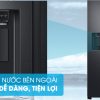 Hộc lấy nước bên ngoài tiện dụng giúp tránh mất nhiệt tủ lạnh - Tủ lạnh Samsung Inverter 602 lít RS65R5691B4/SV Mẫu 2019