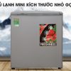 Tủ lạnh Aqua 50 lít AQR-55ER (SS) Xám Nhạt