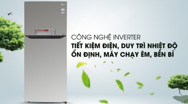 Công nghệ máy nén Inverter giúp tiết kiệm điện năng - Tủ lạnh LG Inverter 393 lít GN-L422PS