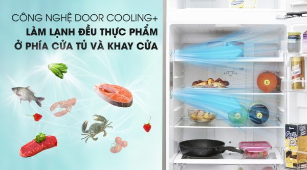 Công nghệ DoorCooling giúp làm lạnh nhanh chóng - Tủ lạnh LG Inverter 393 lít GN-L422PS