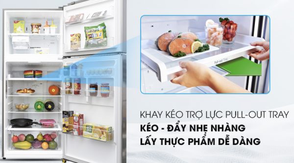 Khay trợ lực Pull Out tray - Tủ lạnh LG Inverter 393 lít GN-L422PS