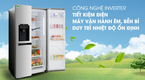 Công nghệ Inverter - Tủ lạnh LG Inverter 601 lít GR-D247JDS