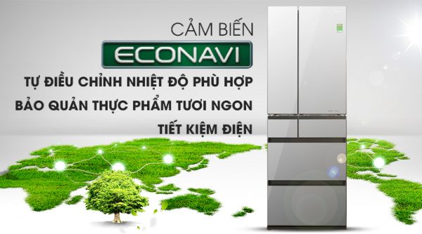 Cảm biến Econavi - Tủ lạnh Panasonic Inverter 491 lít NR-F503GT-X2