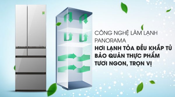 Công nghệ Panorama - Tủ lạnh Panasonic Inverter 491 lít NR-F503GT-X2