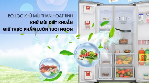 Bộ lọc khử mùi than hoạt tính - Tủ lạnh Samsung Inverter 647 lít RS62R5001M9/SV